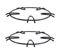 DECORNIJIA 2 pièces Support pour Casseroles à Gaz Antidérapant Anneau à Griffes Fonte Émaillée Support Stable pour Poêles Woks et Casseroles Cuisinière à Gaz