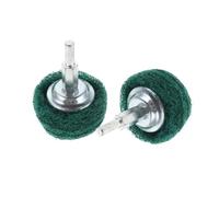 DECORNIJIA 2 Pièces Tête de Meulage Champignon avec Manche Roue Abrasive Acier Inoxydable pour Polissage et Décapage Rouille Accessoires Polyvalents pour Bijoux et Automobile