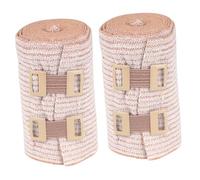DECORNIJIA 2 rouleaux Élastique de Compression Bandages Respirants pour Genoux Chevilles et Muscles Étirable Support pour Douleurs et Circulation Sanguine