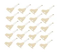 DECORNIJIA 20 Ensembles Lot de Pendentifs Forme Patins à Glace Décorations Noël DIY pour Fête et Maison
