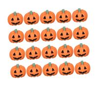DECORNIJIA 20 Pièces Embellissements Citrouille Résine Plat pour Décoration DIY Halloween Fête Autocollants Imperméables pour Création Accessoires et Étuis de Téléphone