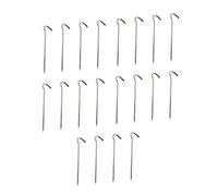 DECORNIJIA 20 pièces Lot de Piquets de Tente Forme de Point Dinterrogation Piquets de Fixation Robustes pour Sol Dur Accessoires Camping pour de Tentes et Bâches