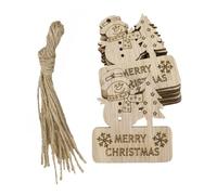 DECORNIJIA 20 Pièces Ornements Suspendus Noël Bonhomme Sapin DIY Décoration Chic pour Sapin et Festifs