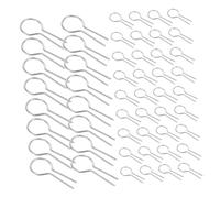 DECORNIJIA 200 Pièces Crochets R Fil Nichrome Haute Température pour Four Céramique Anneaux Résistants Chaleur pour Projets DIY Verre et Pendentifs