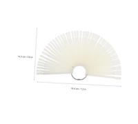 DECORNIJIA 200 pièces Nuancier Ongles Éventail avec Anneaux Métal Bâtonnets Couleur Résistants Réutilisables pour Salon et Débutants Surface pour Vernis et Pratique Manucure