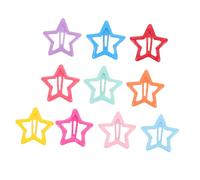 DECORNIJIA 20pièces Pince à Cheveux Étoile Barrette Épingle à Cheveux Accessoire de Coiffure Ne Glisse Couleur Aléatoire