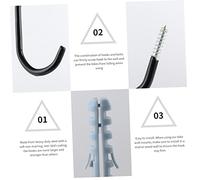 DECORNIJIA 24 pièces Crochets Muraux pour Lot de Crochets Acier Renforcé Support Mural Robuste avec Vis Pe pour Rangement Garage
