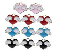 DECORNIJIA 24pièces Pendentifs Cœur Époxy De Lot De Breloques Pour Fabrication De Bijoux Breloques Délicates Pour Colliers Et Bracelets