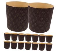 DECORNIJIA 25 pièces Caissettes Papier pour Cupcakes et Muffins Moules à Gâteau Panettone Résistants Graisse pour Mariage et Pâtisserie Maison
