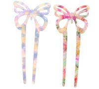 DECORNIJIA 2pcs Butterfly Sticks Traditional Hair Topsicsticks Chinese Hair Decoration Femme Hair Stick Retro Butterfly Hairpin Chignons Pour Coiffage