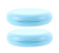 DECORNIJIA 2pièces Boîte pour Dentier avec Miroir Étui de Rangement Fin pour Voyages et Déplacements