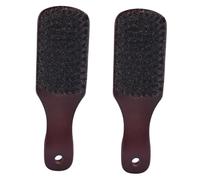 DECORNIJIA 2pièces Brosse à Cheveux Barbe Bois Naturel De Brosse Polyvalente Légère Et Portable Pour Toilettage Masculin Idéale Pour Voyage Et Entretien à Domicile