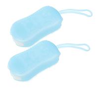 DECORNIJIA 2pièces Brosse De Bain Avec Éponges Nettoyantes Pour Visage Corps Accessoires Pratiques Avec De Suspension