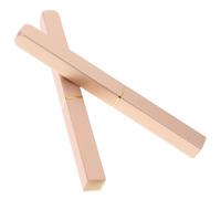 DECORNIJIA 2pièces Pinceau à Lèvres Télescopique Rétractable Kit De Applicateurs Nylon Avec Tube Métallique Pinceaux De Maquillage Portables Pour Voyages Et Quotidien