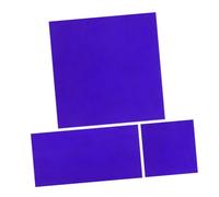 DECORNIJIA 2pièces Plaque De Verre Au Cobalt Bleu pour Expériences De Chimie Réaction De Couleur De Flamme Compatible avec Appareils De Laboratoire