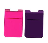 DECORNIJIA 2pièces Porte-Cartes De Téléphone Adhésif De Unités Pratique Et Élégant Rangement pour Cartes Et Espèces Couleurs