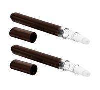 DECORNIJIA 2pièces Stylo De Voyage Vide Pour Huile à Ongles Tube Réutilisable De Gloss à Et Huile Pour Cuticules Avec Embout Flocking Outil De Manucure Pratique