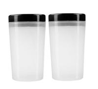 DECORNIJIA 2pièces Wash Cup Plastique Pour Nettoyage De Pinceaux Outil Portable Et Multifonctionnel Pour Artistes Et Étudiants Arts Blanc
