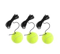 DECORNIJIA 3 pièces Balle de Tennis Entraînement avec Corde Élastique Balle Portable pour Débutants Outil Multifonction pour Pratique et Sessions de Groupe