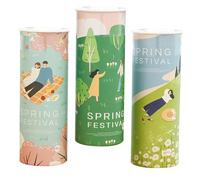 DECORNIJIA 3 pièces Boîte à Mouchoirs Cylindrique pour Voiture Porte-serviettes Rond Compatible Porte-gobelet Boîte à Mouchoirs Pratique et Robuste pour Voiture Bureau et Maison