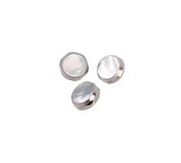 DECORNIJIA 3 Pièces Boutons de Doigt pour Saxophone Lot de Blanc Accessoires de Réparation Durables de Rechange pour Remplacement de Touches Saxophone Compatibles Alto Ténor Soprano