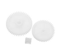 DECORNIJIA 3 Pièces Kit D'engrenages pour Brosse Latérale de Robot Aspirateur Blanc en Abs, Compatibilité Précise et Couverture de Nettoyage pour Usage Domestique