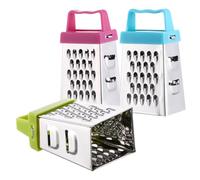 DECORNIJIA 3 pièces Mini Râpe à Fromage Inox Multifonction Râpe Légumes et Fruits Compacte Résistante et Facile à Nettoyer pour Usage Quotidien Cuisine