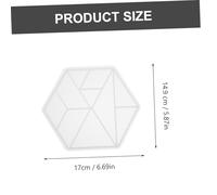 DECORNIJIA 3 pièces Moule Silicone DIY Tangram Hexagonal Puzzle Non Collant Facile à Nettoyer pour Artisanat Bricolage Jeux Créatifs