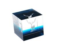 DECORNIJIA 3 Pièces Ornement De Wapiti Paysage Micro Décorations De Noël Rennes Ornements De Bricolage Cerf De Décoration De Noël 3D Époxy Blanche