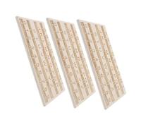 DECORNIJIA 3 pièces Planche Braille Bois Éducatif avec Points Gravés Tactile Alphabet et Chiffres pour Apprentissage Aveugles et Malvoyants