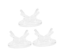 DECORNIJIA 3 Pièces Support Acrylique pour Balles Tennis Baseball Présentoir Antidérapant Stable pour Bureau ou Maison