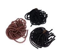 DECORNIJIA 3 Pièces tresse sale perruques cosplay queues de cheval tressée dentelle tresses africaines Perruques tresses africaines nouvelles tresses au crochet