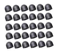 DECORNIJIA 30 Embouts de Stylet Tactile en Silicone Noir, Pointe 6.0 Mm, Compatible pour Stylet Capacitif, Pack de 30 Pièces pour Smartphones et Écrans Tactiles