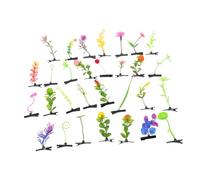 DECORNIJIA 30 Pièces Little Grass Barrette Set With Simulation Plant And Fruit Hair Clips For Women And Cute Kawaii Decorative Hair Accessories