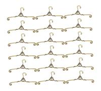 DECORNIJIA 30 pièces Mini Cintres Métal pour Vêtements de Poupées Porte-vêtements Miniature pour Maison de Poupée Accessoires Compacts pour Exposer et Organiser