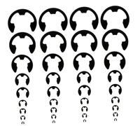 DECORNIJIA 328 pièces Circlips Assortiment Acier Manganèse Anneaux de Retenue Externes pour Fixation Darbres et Composants Mécaniques
