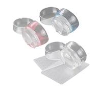 DECORNIJIA 3ensembles Kit De à Avec Plaques De Stamping Et Grattoirs De Manucure Multicolores Pour Nail Art