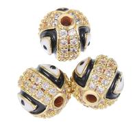 DECORNIJIA 3pièces Bracelet Alliage Avec Breloques Œil Malin De Perles à Charme Pour Création De Bijoux Personnalisés Pour Et Famille