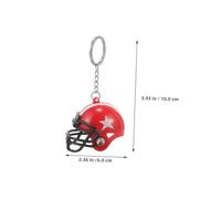 DECORNIJIA 3pièces Porte-clés De Football Et Rugby Mini Casque Pendentif De Sport Pour Sacs à Dos Et Clés