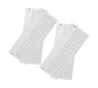 DECORNIJIA 4 Feuilles Autocollants Chiffres pour Ongles Étiquettes Autoadhésives Résistantes Décoloration pour Organisation et Vernis à Ongles Compactes et Faciles à Utiliser