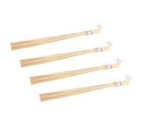 DECORNIJIA 4 pièces Bâton de Massage Bambou Ergonomique Gua Sha Outil de Thérapie Corporelle Portable pour Dos Muscles et Circulation Léger pour Bureau Maison et Voyage