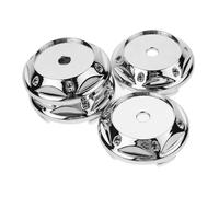 DECORNIJIA 4 pièces Cache Moyeu Roue Argent pour Jantes Modifiées Couvre Centre Auto Pratique et Design Élégant pour Amélioration Esthétique Voiture