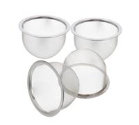 DECORNIJIA 4 pièces Filtre à Thé Inox Passoire Infuseur pour Théière Tamis Stable pour Infusion sans Dépôt Compatible avec Théières Standards