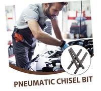 DECORNIJIA 4 pièces Kit de Burins pour Marteau Pneumatique Outil Compact et Portable pour Rivetage et Perçage et Accessoire Professionnel pour Travaux