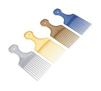 DECORNIJIA 4 pièces Lot de Peignes à Dents Larges pour Coiffage Précis Fourchettes de Style pour Cheveux Bouclés Outils Durables pour Homme et Femme pour Styles Slicked Back et Classiques