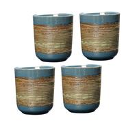 DECORNIJIA 4 pièces Lot de Tasses à Thé Décoratives Vintage Japonaise Multi-usages pour Café et Thé Accessoires Maison Élégants