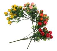 DECORNIJIA 4 pièces Miniature Artificial Fruit Trees Set Realistic Pomegranate Lemon Apple for Home Décor Photography Props and DIY Crafts Lightweight and Portable Artificial Fruits for