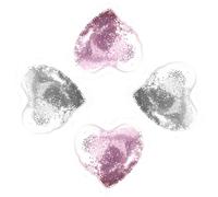 DECORNIJIA 4 pièces Patch Yeux Refroidissant Gel Cœur Réutilisable Soin Contour des Yeux et Anti-poches Confort Doux pour des Rides et Poches