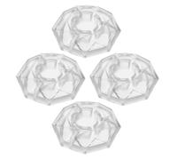DECORNIJIA 4 Pièces pedal topper footswitch topper guitare couvre-boutons de pédale d'effet embouts de pédale protecteur de capuchon Transparent