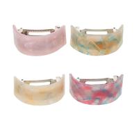 DECORNIJIA 4 Pièces Pince à Cheveux Acétate pour Chignon Haut Lot de Clips à Ressort pour Coiffure Femme Accessoires Stylés pour Queue de Cheval et Fêtes